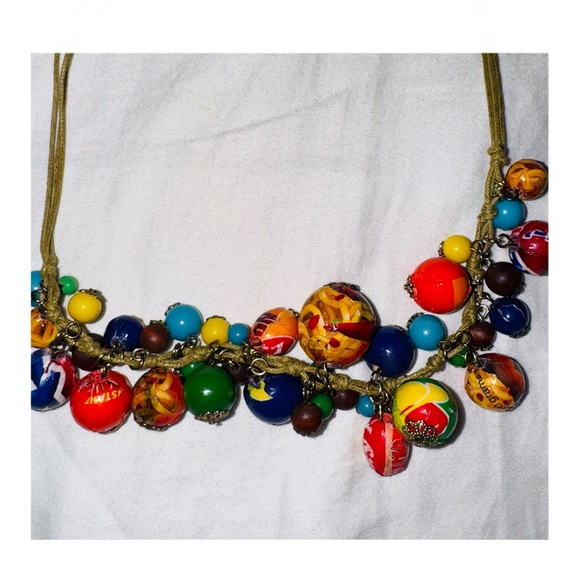 Colorful Beaded Necklace - Picture 2 of 3